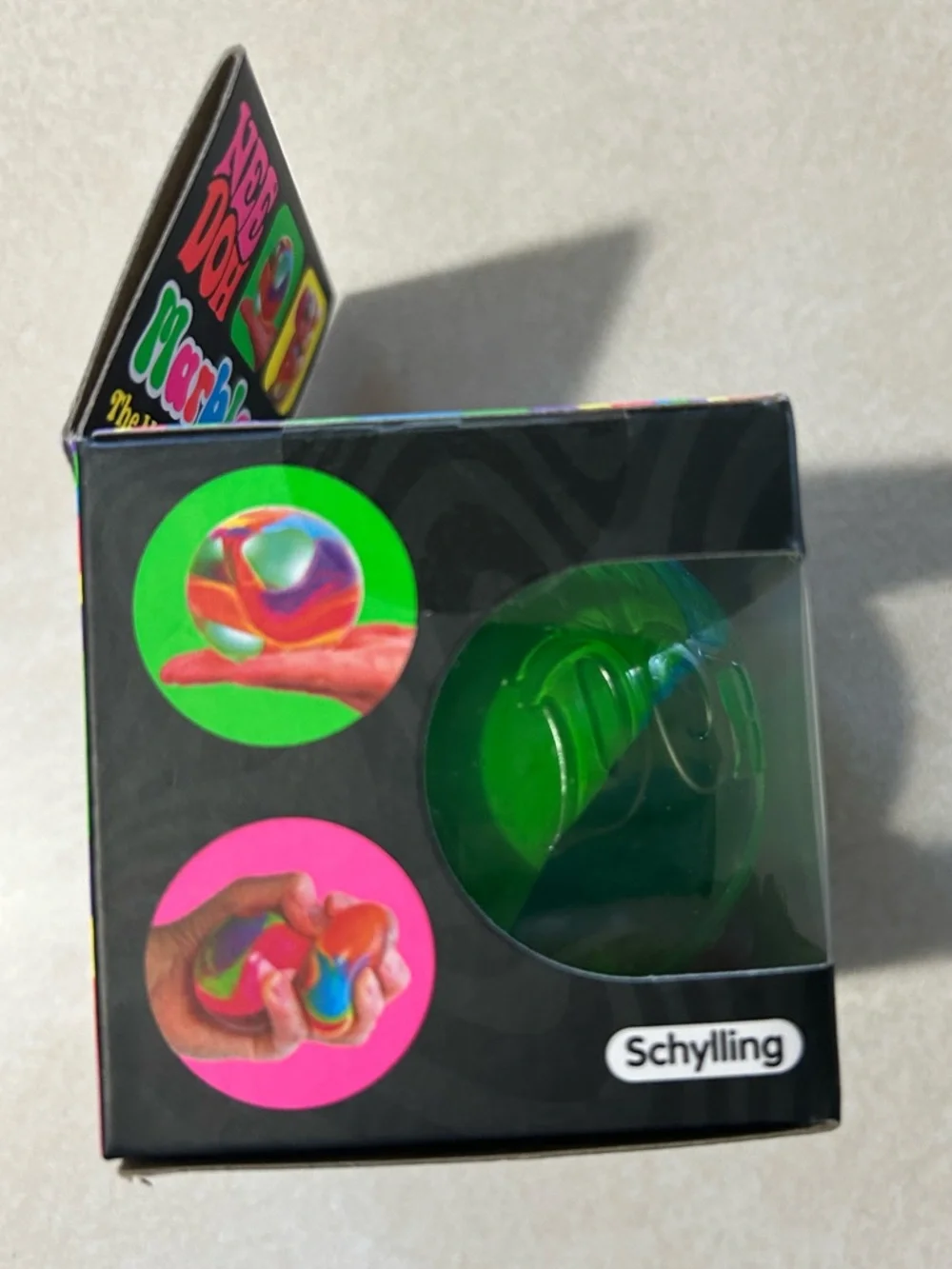 Trendy Brand New NeeDoh Marbleez Mellow Marble Squeeze - Green & Blue🔥 - Picture 4 of 5